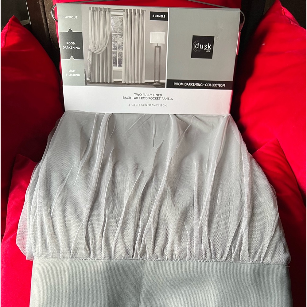 6 Fully Line Back Tab/Rod Pocket Panels Room Darkening/Blackout Curtains